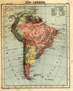 Schulatlas aus dem Jahr 1870
